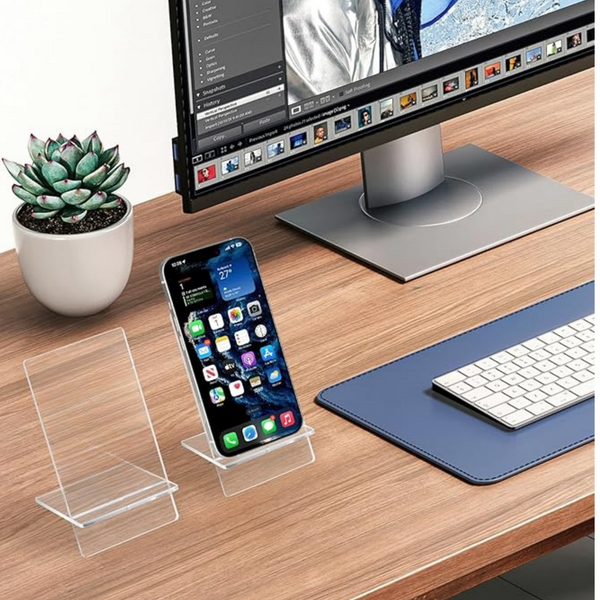 Mobile acrylic transparent phone holder