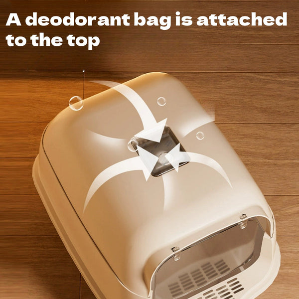 Basic Neat Enclosed Hooded Litter Box