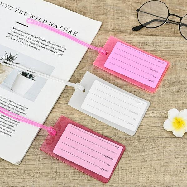 Colored Plastic PVC Luggage Tag
