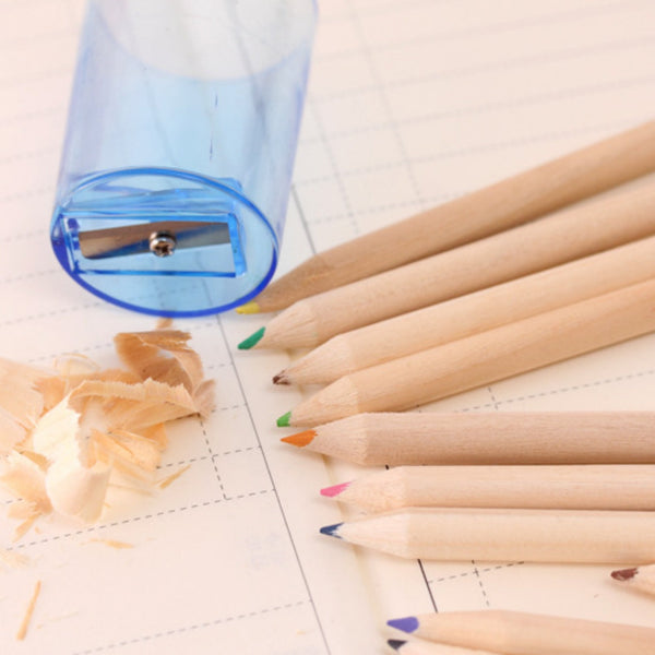 Colored Pencils In Kraft Paper Bucket