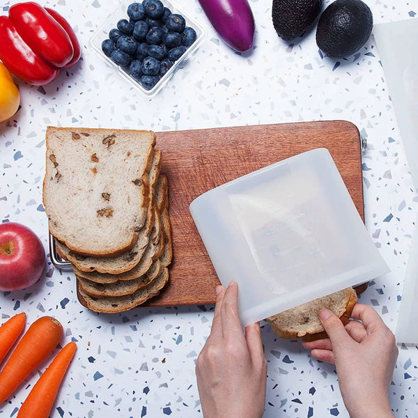 Three-piece Secure Reusable Storage Bag
