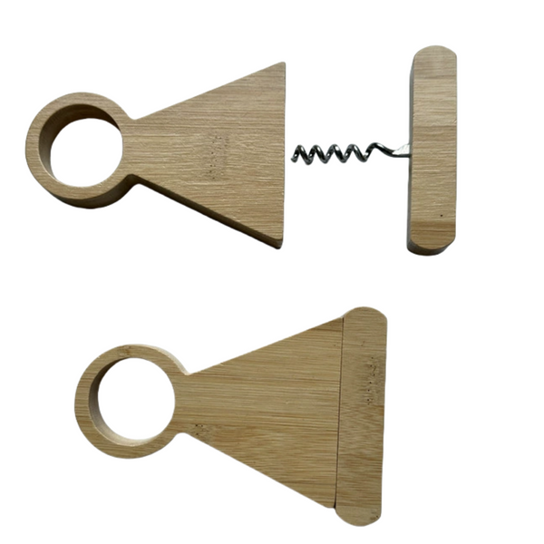 Bamboo Bottle Holder Opener