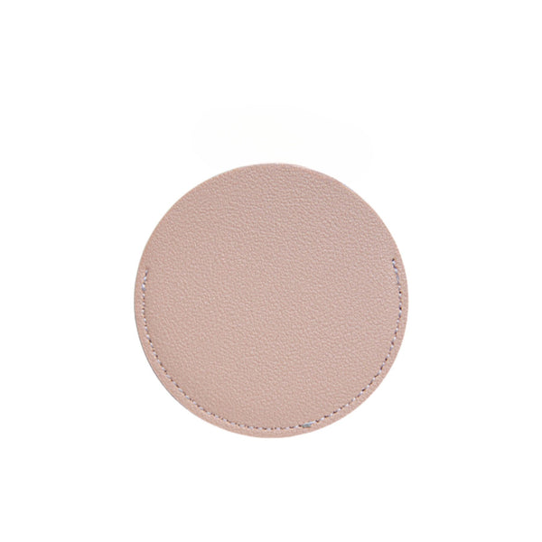 PU leather pocket makeup mirror case
