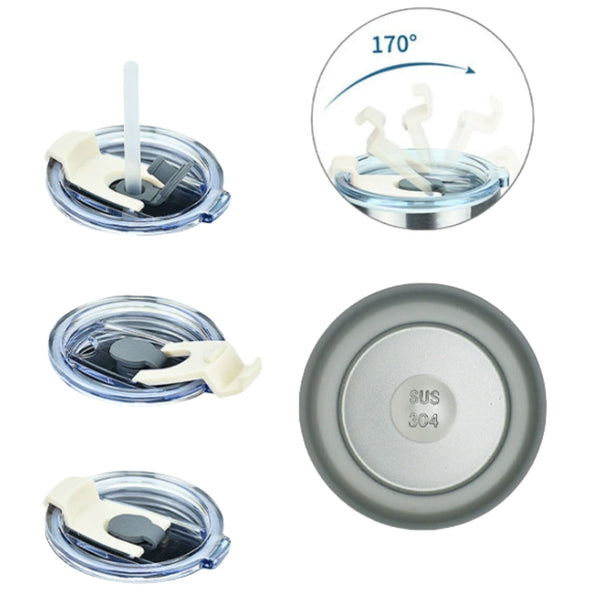 Stainless steel straw ice cup