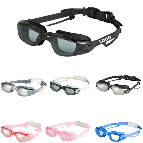Electroplating HD waterproof and anti-fog swimming goggles