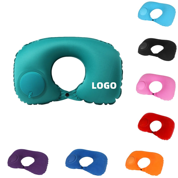 Push-type Inflatable U-shaped Pillow