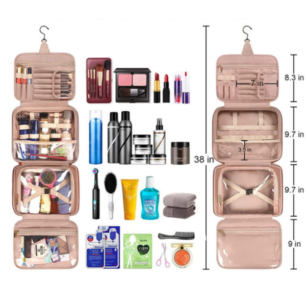 Portable Hook-Type Makeup And Toiletry Bag