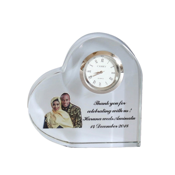 Stylish Heart-Shaped Clock