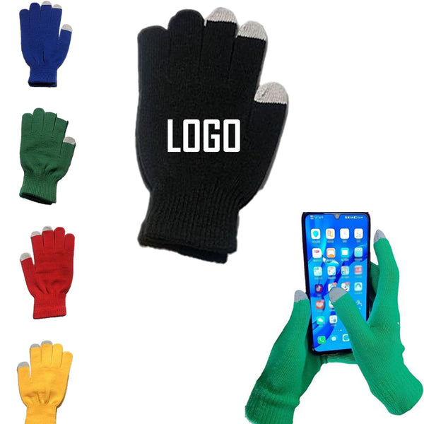 Knit Warm Gloves with Touch Screen Protector for Winter
