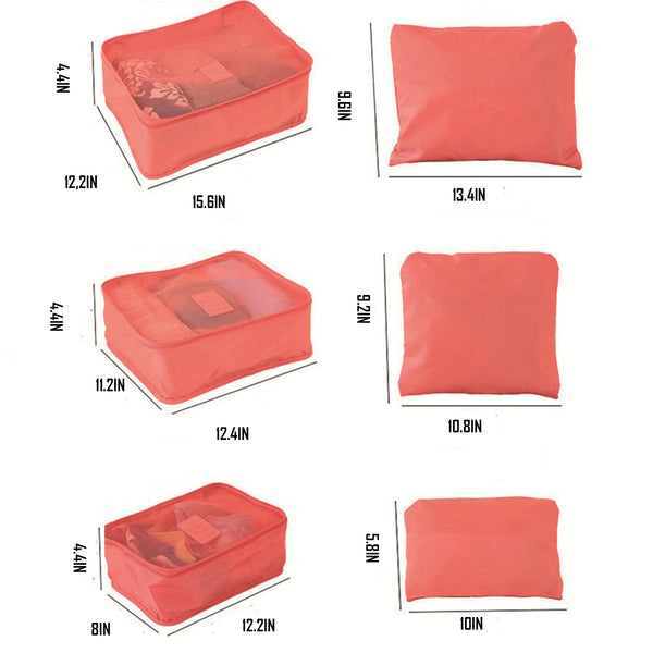 6-piece Cube-shaped Clothing Organizer Set