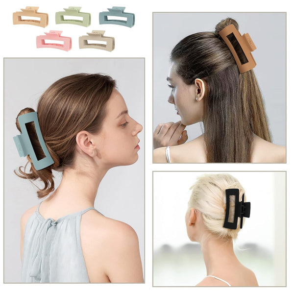 Fashionable Matte Solid Color Women's Hair Claw