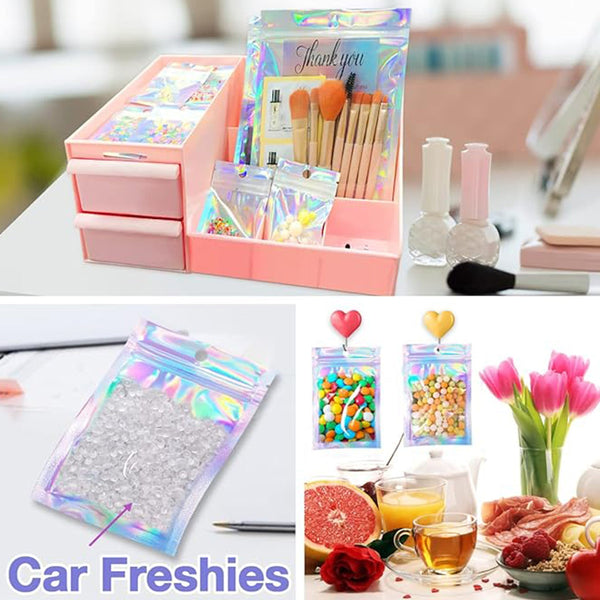 Holographic Silver Sealed Packaging Bags
