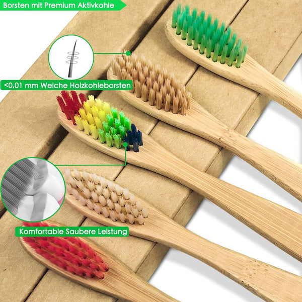 Natural Bamboo Soft Bristle Toothbrush