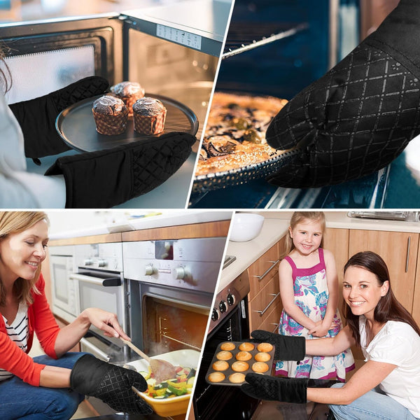 Non-slip Silicone Textured Oven Mitts And Pot Holders