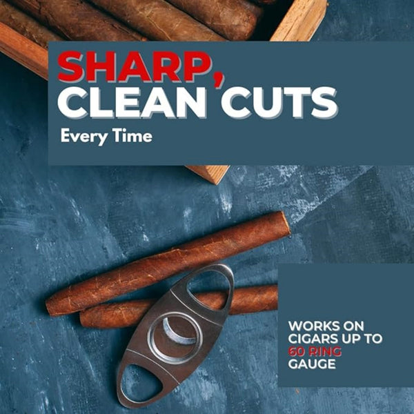 Portable Double Blade Cigar Cutter