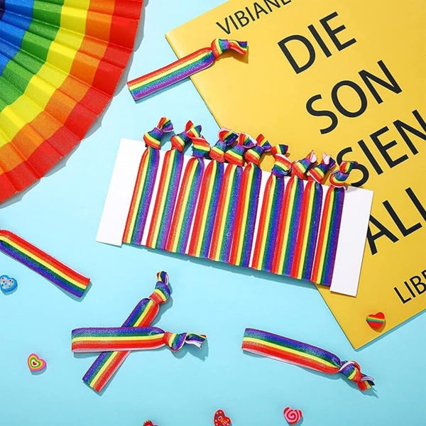 Pride Rainbow Headband And Wristband