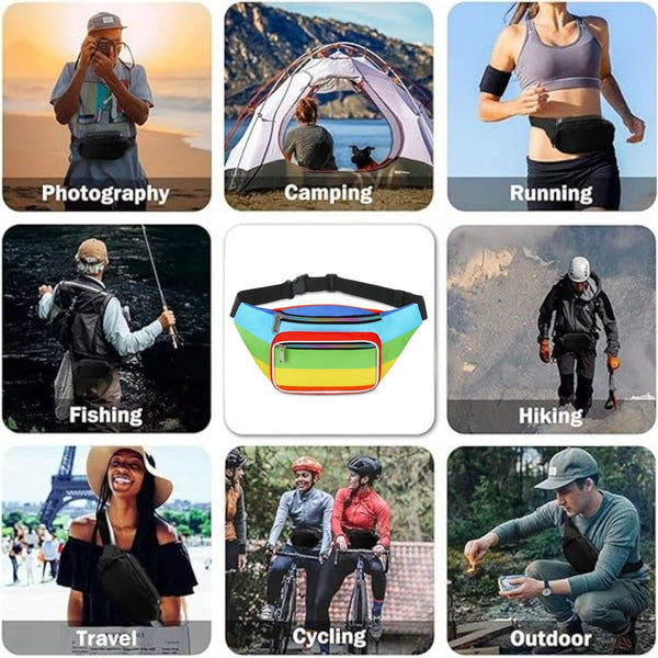 Pride Rainbow Multi-Function Waist Bag