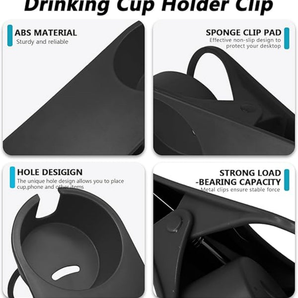 Desktop Side Clamp Cup Holder