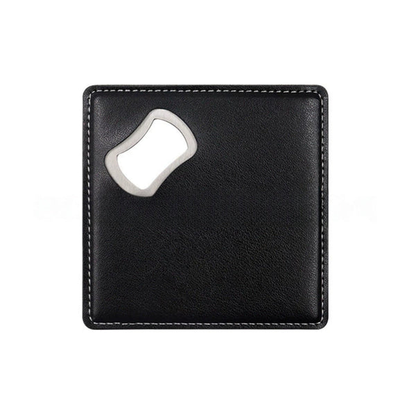 2 In 1 Stainless Steel Bottle Opener And Coaster