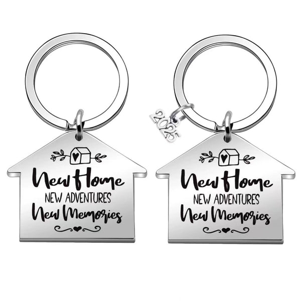 Metal House Keychain