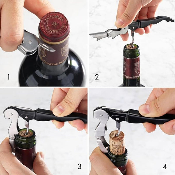 Wine Bottle Opener With Foil Cutter