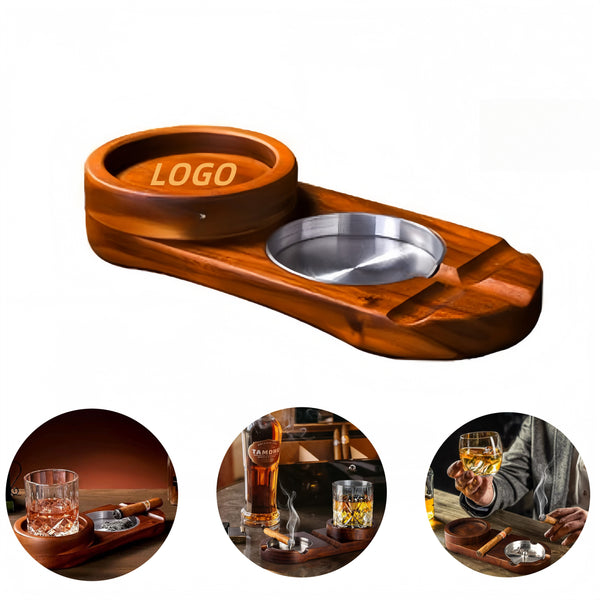 Removable Cigar Ashtray And Whiskey Tray