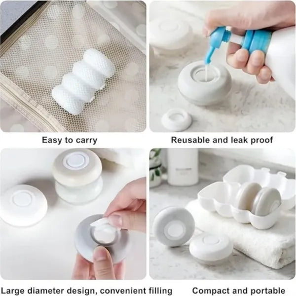 4-In-1 Squeeze Travel Container Bottle