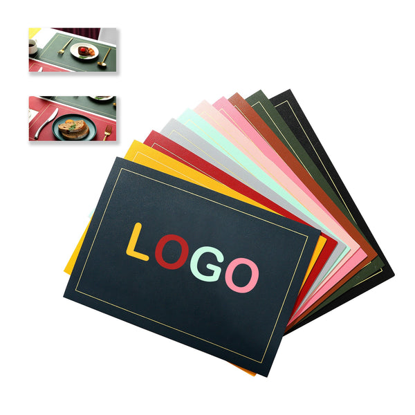 Personalized Leather Table Mat