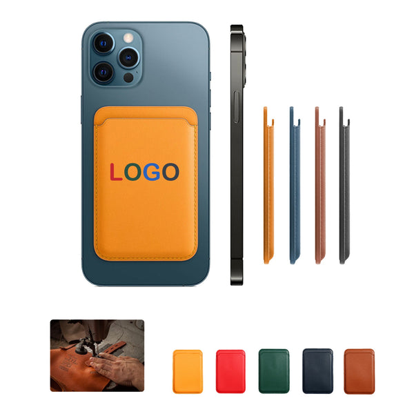 Magnetic Leather Card Holder