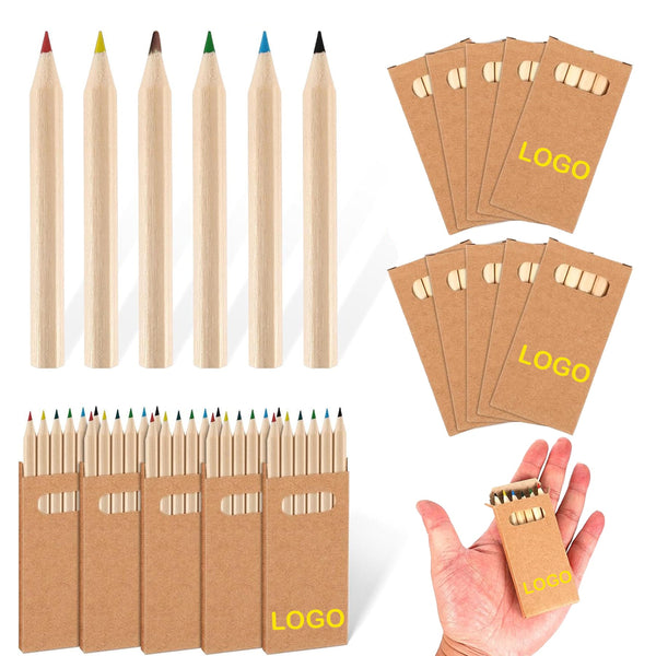6 Color Wooden Pencil Set In Box
