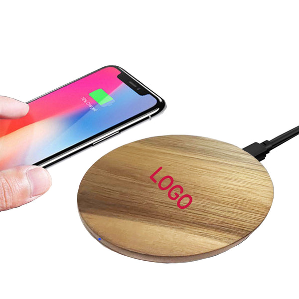 15W Bamboo Wireless Charging Pad
