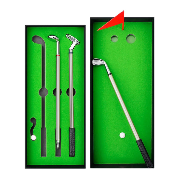 Mini Desktop Golf Ball Pen Gift Set