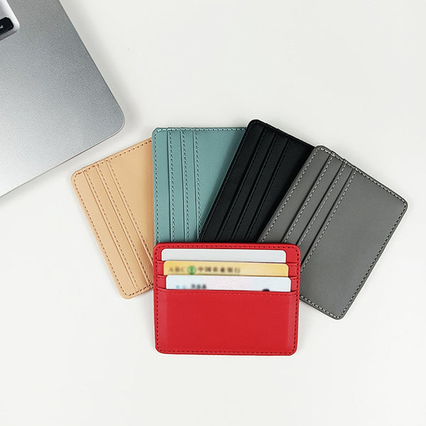 Customizable Pu Leather Business Card Holder