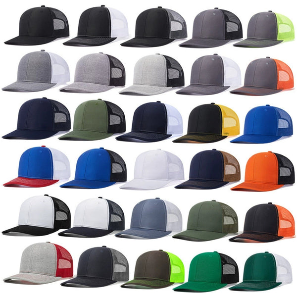 Adjustable Trucker Hat With Mesh