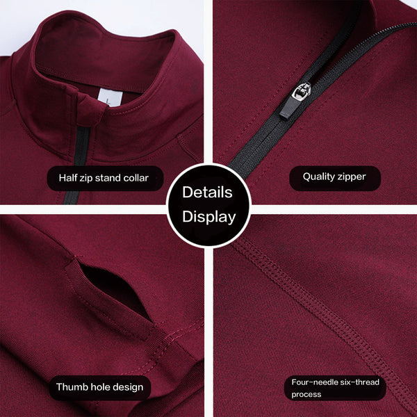 Men's High-Elasticity High-Neck Training Top