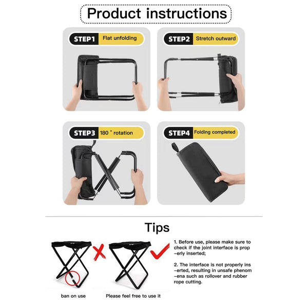 Carry-On Foldable Pocket Stool