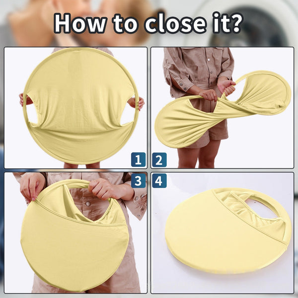 2-Hole Foldable Laundry Storage Basket