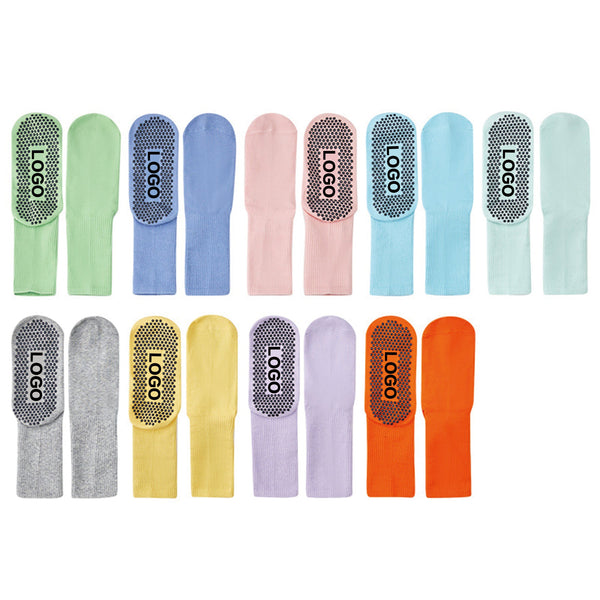 Solid Color Non-Slip Sports Socks