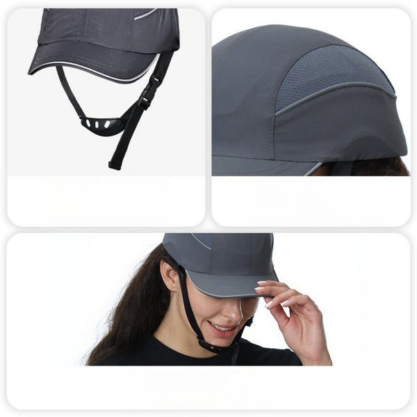 Safe Anti-Collision Large Brim Sun-Visor Baseball Cap