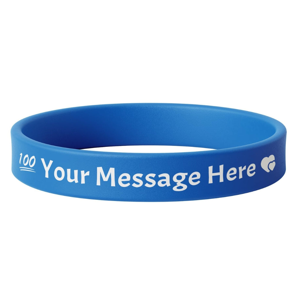 1/2" Silicone Custom Printed Wristbands