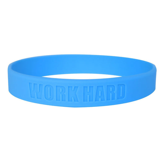 1/2" Debossed Silicone Custom Printed Wristbands