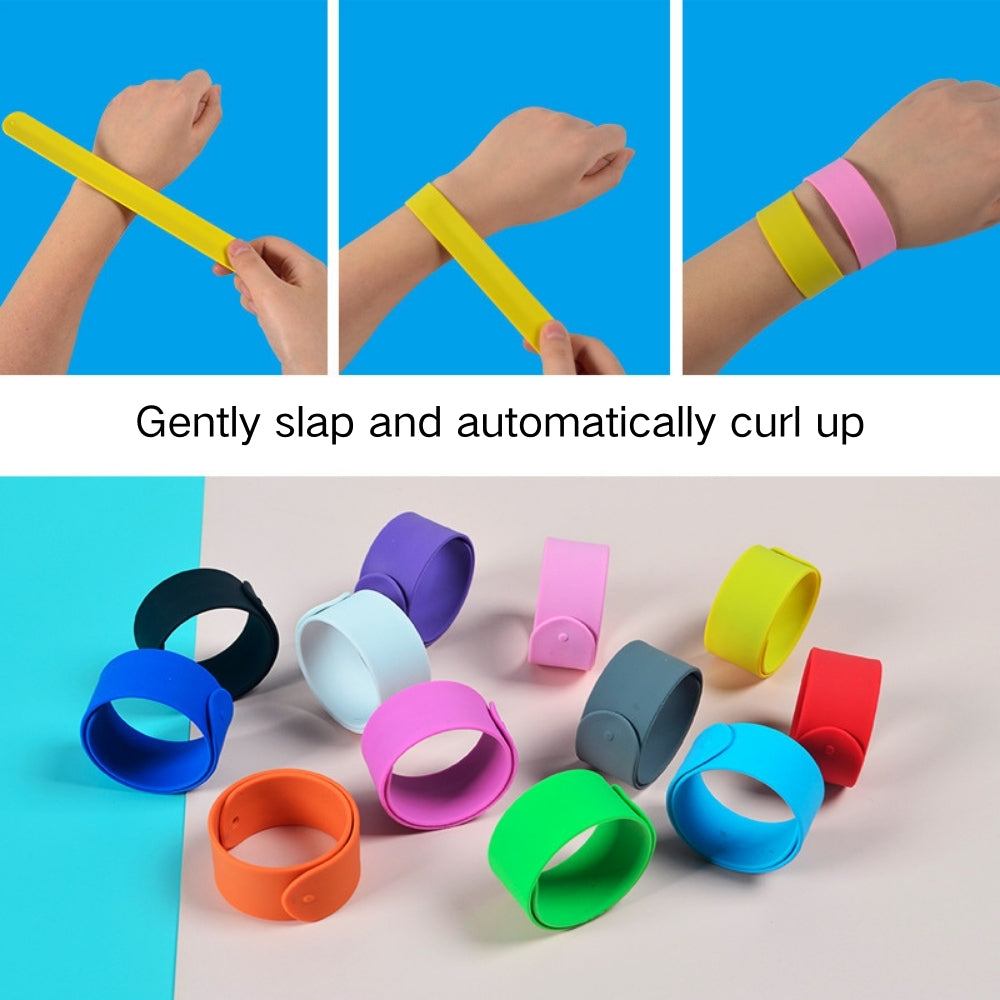 Screen Printed Silicone Slap Bracelet