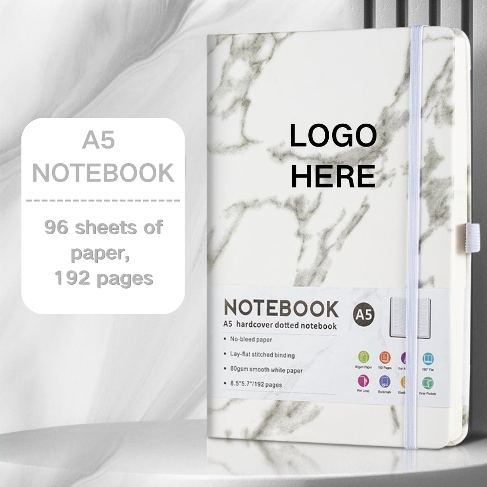 A5 Marble Texture Notebook