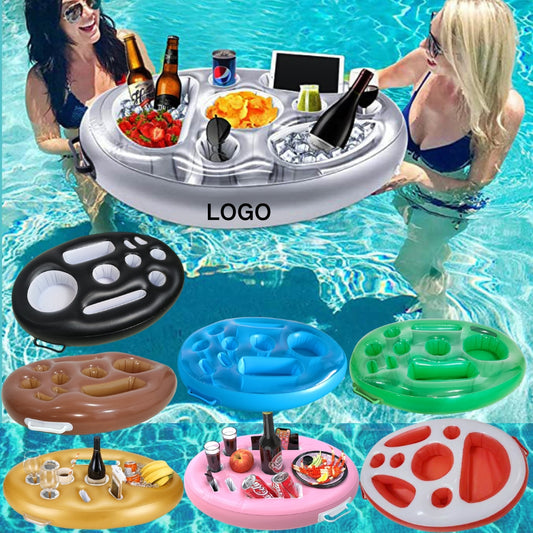 Inflatable Floating Drink for Pool with Cup Holder