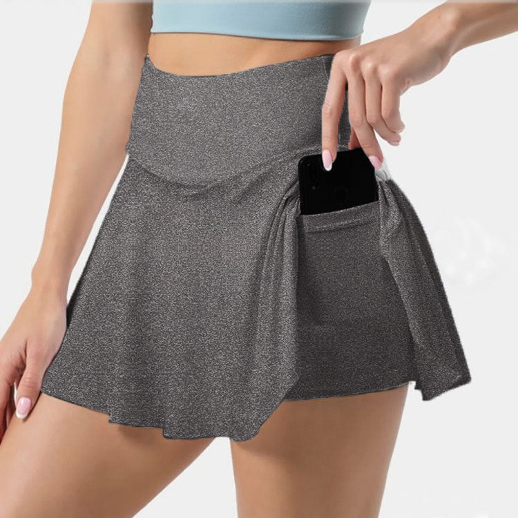 Pleated Athletic Skort With Pocket